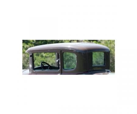 Model A Ford Window Glass Set - Standard Coupe (45B-Std) & Deluxe Coupe (45B-Del) - Concours Quality