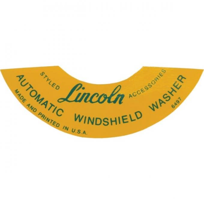 Windshield Washer Bottle Lid Decal - Mercury