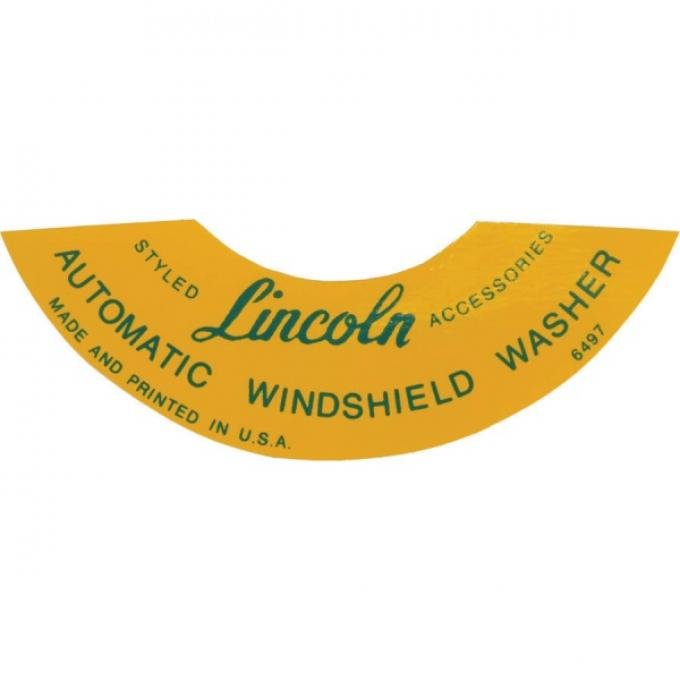 Windshield Washer Bottle Lid Decal - Mercury