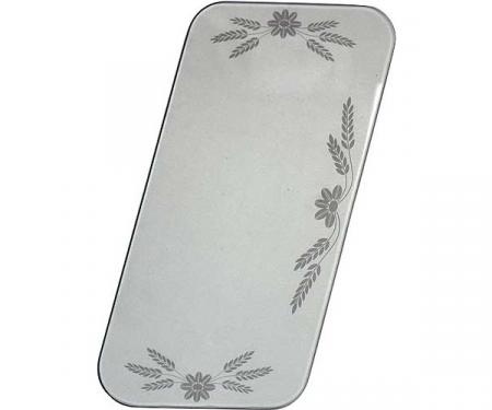 Model A Ford Windwing Glass - Etched Leaf Design - For OpenCars Only