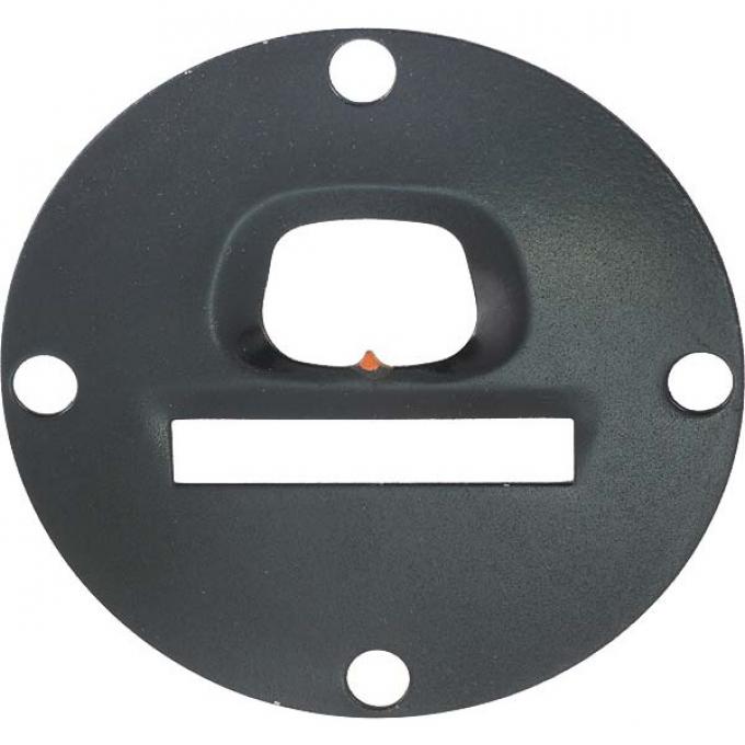 Model A Ford Speedometer Face Plate - Black - For Round Northeast Type Speedometer