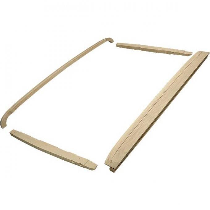 Model A Ford Pickup Top Wood Kit - Closed Cab Pickup With Steel Top