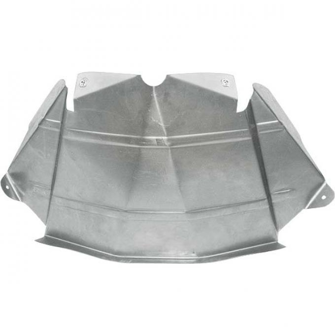 Radiator Shell Shield - To Crossmember Assembly - UnpaintedSteel - Ford
