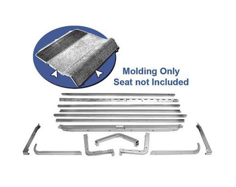 Ford Mustang Fold Down Seat Moulding Kit - 14 Pieces - Fastback
