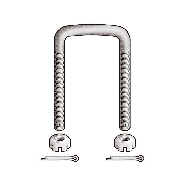 Front Spring UBolt 10 Leaf Spring Square Top 4 X 23/8 Ford