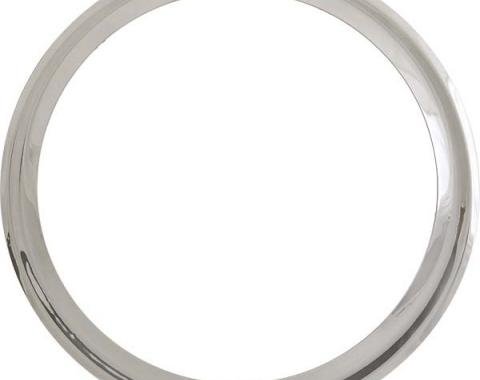 Model A Ford Wheel Trim Ring - 19 - Smooth Stainless Steel