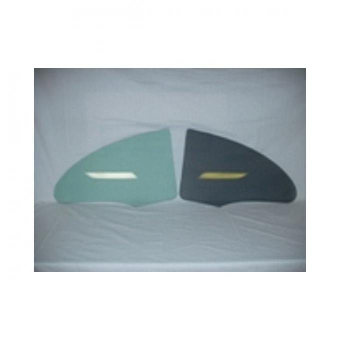 Quarter Window Glass, Left Or Right Side, 2 Door Business Coupe, Fairlane, Full Size Mercury, 1959