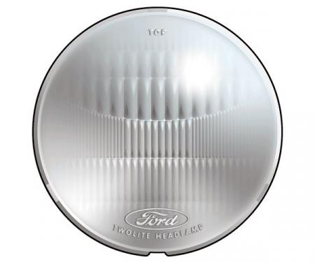 Glass Headlight Lens - Ford Script - Ford Pickup Truck