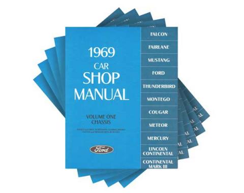 1969 Ford, Lincoln and Mercury Car Shop Manual - 5 Volume Set - 1,446 Pages