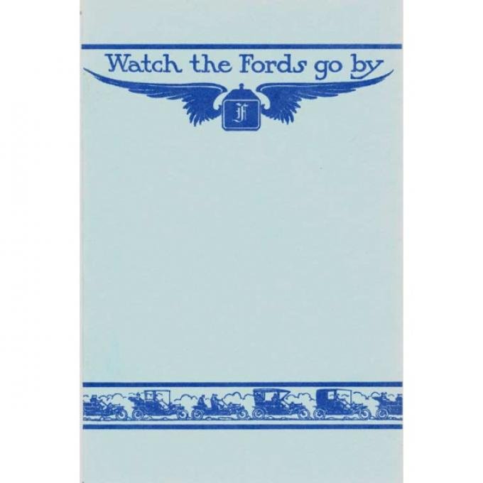 Ford Motor Cars 1909 Watch Fords Go By - 30 Pages - 30 Illustrations