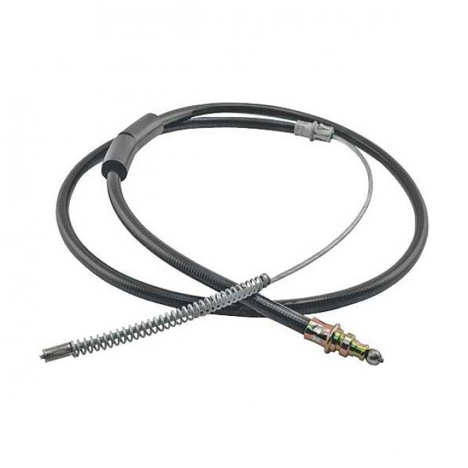 Ford Pickup Truck Rear Emergency Brake Cable - Left - 66-1/4 Long - F100 Thru F150 2 Wheel Drive With Regular Or Super Cab