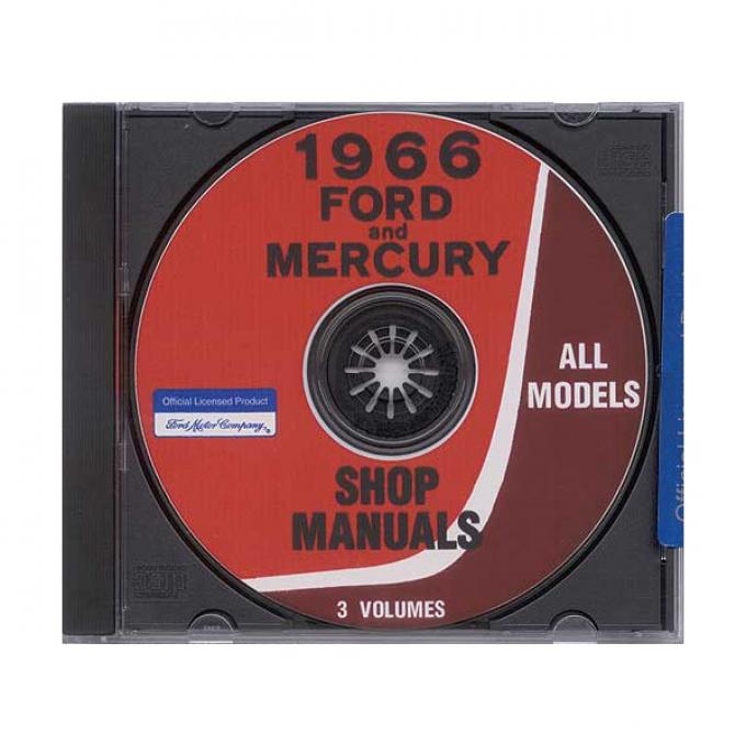 Ford and Mercury Car Shop Manual CD - For Windows OperatingSystems Only