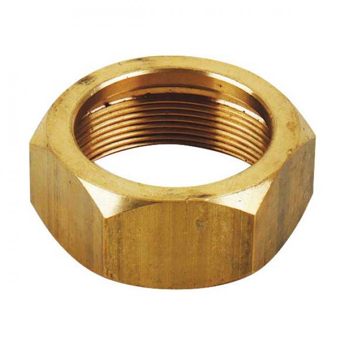 Model T Exhaust Pipe Pack Nut, Brass, 1909-1927