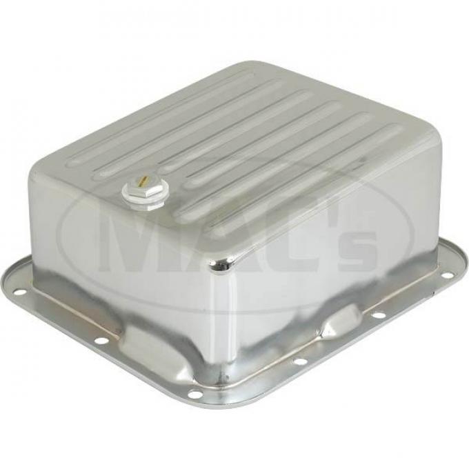 C-4 Transmission Pan Stamped Steel, Chrome Deep Depth