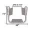 Window Channel - 96 inch  - Pile & Felt Lining - Ford