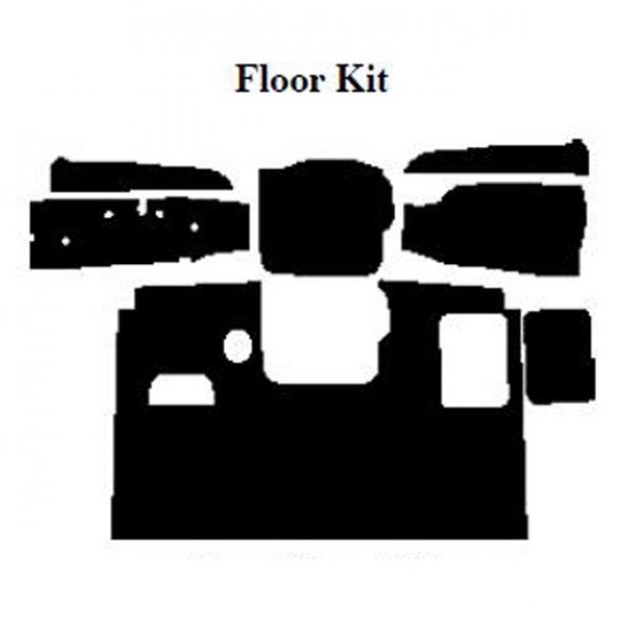 AcoustiSHIELD - Floor Insulation Kit - Panel Delivery Truck- Cab Area