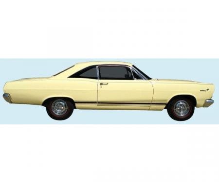 Side Stripe Decal Kit, Lower Body, Mercury Montego Cyclone, 1968