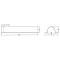 Universal Stamped Steel 23'' Drive Shaft Tunnel Section