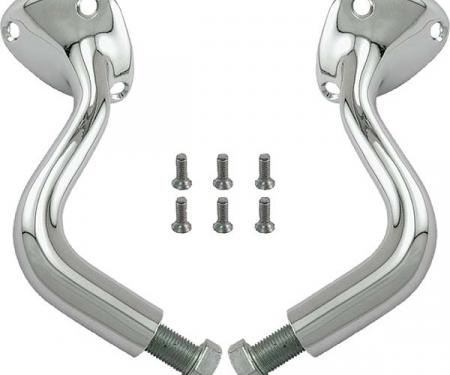 Model A Ford Cowl Lamp Arms - Chrome Zinc Die-Cast - Includes Hardware