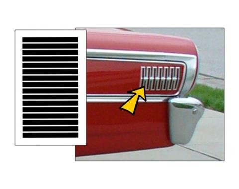 Ford Galaxie Hash Marks Decal Kit, 1963