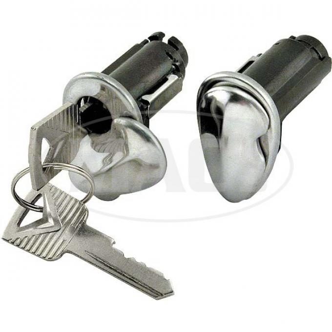 Door Lock Cylinder and Key Set - Right and Left