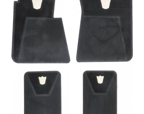 Rubber Accessory Floor Mats, Pair, Galaxie, 1960-1964