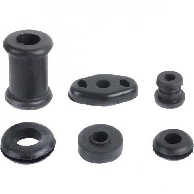 Model A Ford Firewall Grommet Set - 6 Pieces - Rubber