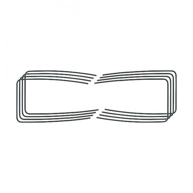 Belt Weatherstrip Kit - Doors & Quarter Windows - Replacement Type - 8 Pieces - Ford Tudor Coupe