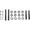 Front Bumper Arm & Radiator Splash Shield Mounting Bolt Set, Round Replacement Type, 24 Pieces, 1930-31