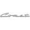 Front Fender Emblem, Comet Script, 1960-1963