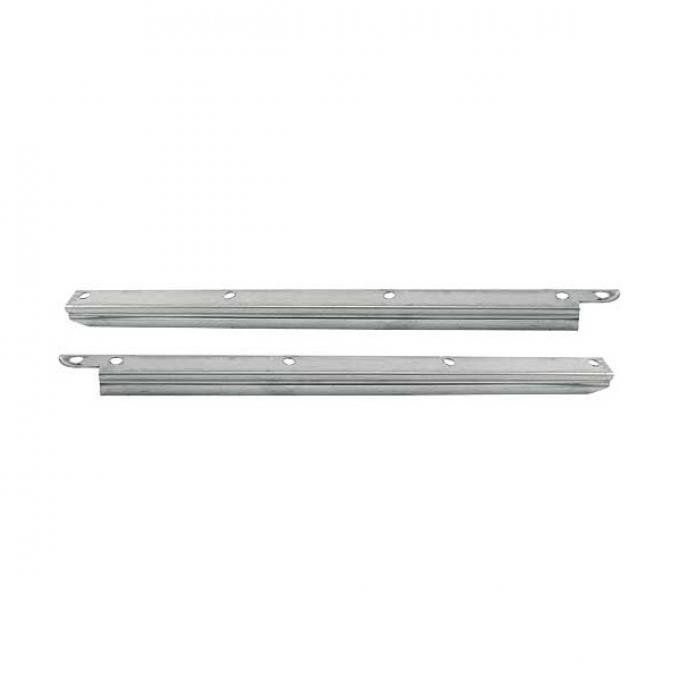 Model A Ford Quarter Pillar Upper Windlace Retainers - Polished Stainless Steel - 68A & 68B Cabriolet