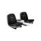 Ford Thunderbird Front Bucket Seat Covers, Vinyl, Black #23, Trim Codes 56 & 56A & 56B, Without Reclining Passenger Seat, 1964