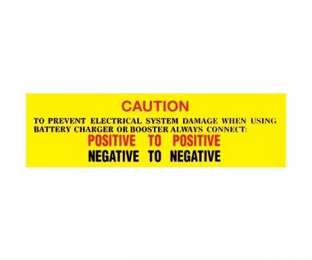 Caution Battery Warning Decal - Mercury