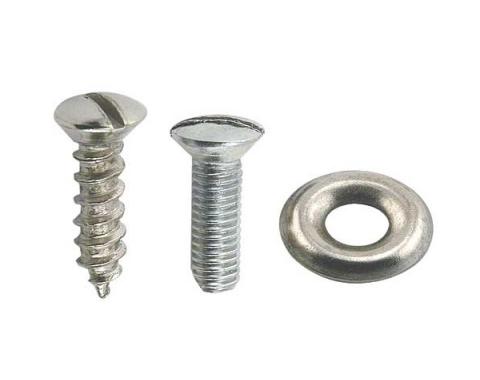 Model A Ford Pickup Sun Visor Frame Bolt Set - 26 Pieces - Chrome