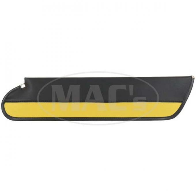 Sun Visors - Black & Yellow Vinyl Covered - Ford Victoria