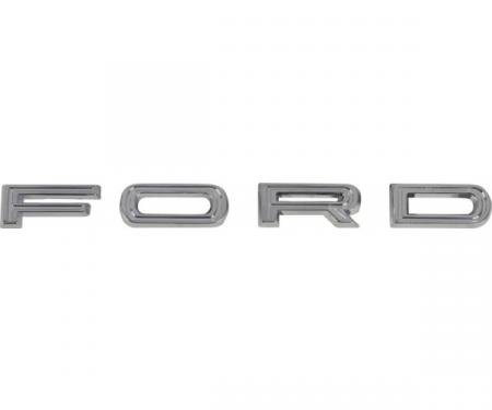 Hood Letter Set - F-O-R-D - Chrome - With Hardware