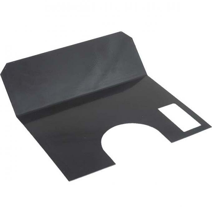 Model A Ford Shift Lever Plate - Steel - Black Powder-coated - For Cars With Brake To Right