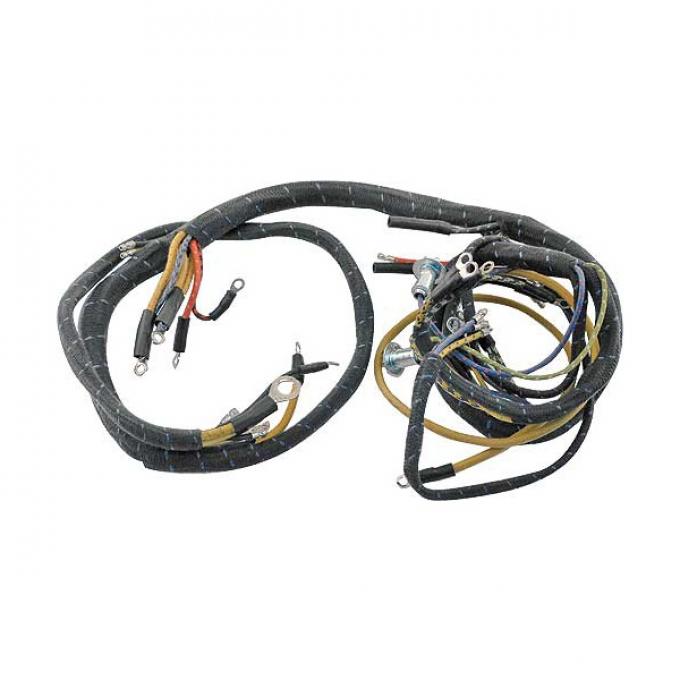 Cowl Dash Wiring Harness - Column Ignition - Trumpet Style Horns - Mercury
