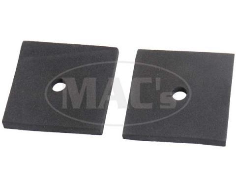 Front Fender To Body Anti-Squeak Pads, Foam Rubber, Pair