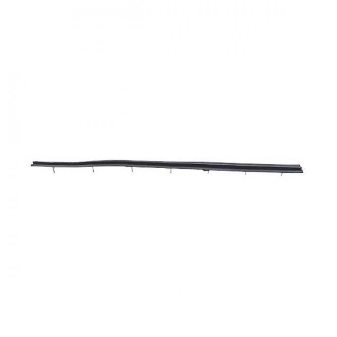 Vent Window Glass Edge Seals - Molded Rubber - With Metal Insert - Ford Closed Car