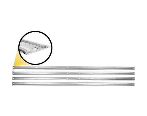 Model A Ford Pickup Bed Strip Set - 4 Pieces - Holes Pre-Punched - Stainless Steel