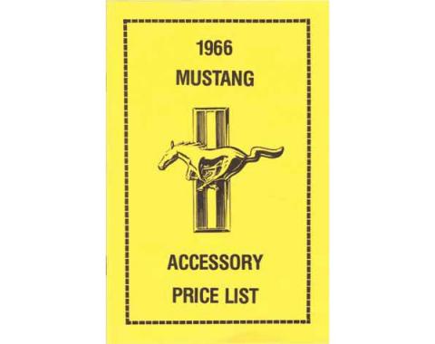 Ford Mustang New Car Accessory Price List