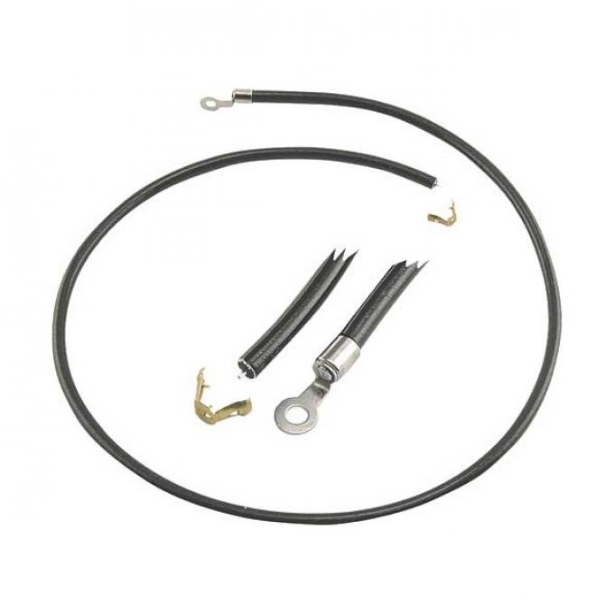 Spark Plug Wire Set - Black - With Ring Ends - V8 - Ford Commercial & Truck