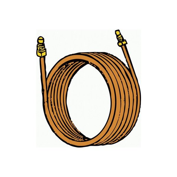 Fuel Line Tank To Engine Copper Line With Fittings 14' Long 1/4