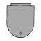 Gas Tank Sending Unit Hole Cover Plate - Stamped Steel - Ford Passenger
