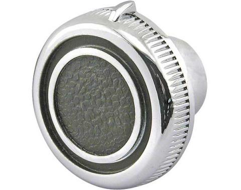Daniel Carpenter Ford Mustang Windshield Wiper Knob - Chrome With Black Painted Details C9ZZ-17513