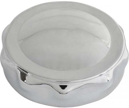 Model A Ford Gas Cap - Chrome Plated - Screw Type - Vented Style - Quality Reproduction