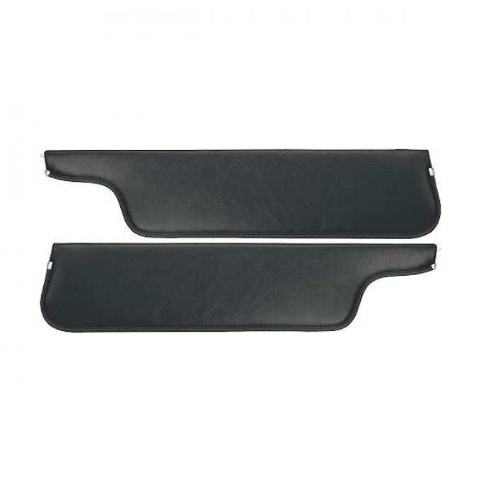 Ford Pickup Truck Sun Visors - New Style - Black Crater Grain Vinyl - Ford F100 To Ford F750