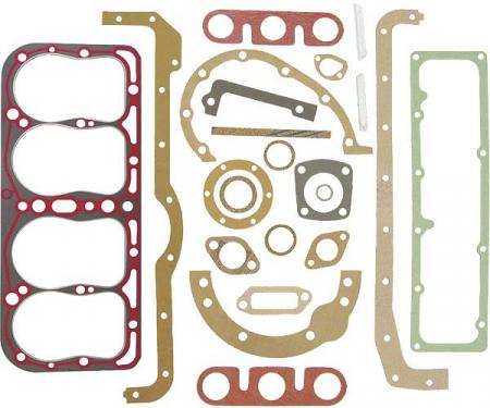 Model A Ford Engine Gasket Set - 22 Pieces - With Silicone Seal Head Gasket