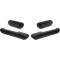 Armrest Pad Kit, Front & Rear, Black, Fairlane, Torino, 1968-1969